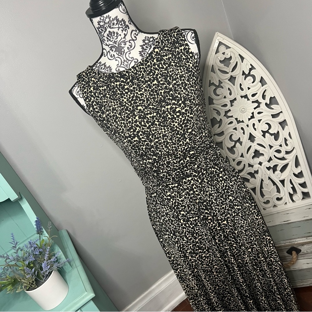 Jessica Howard Ditsy Floral Geo Sleeveless Dress Size 6 NWOT Wedding Guest - Picture 2 of 14